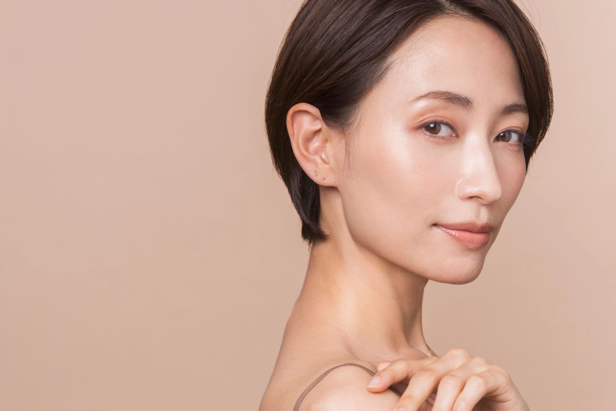 Woman with smooth, healthy skin