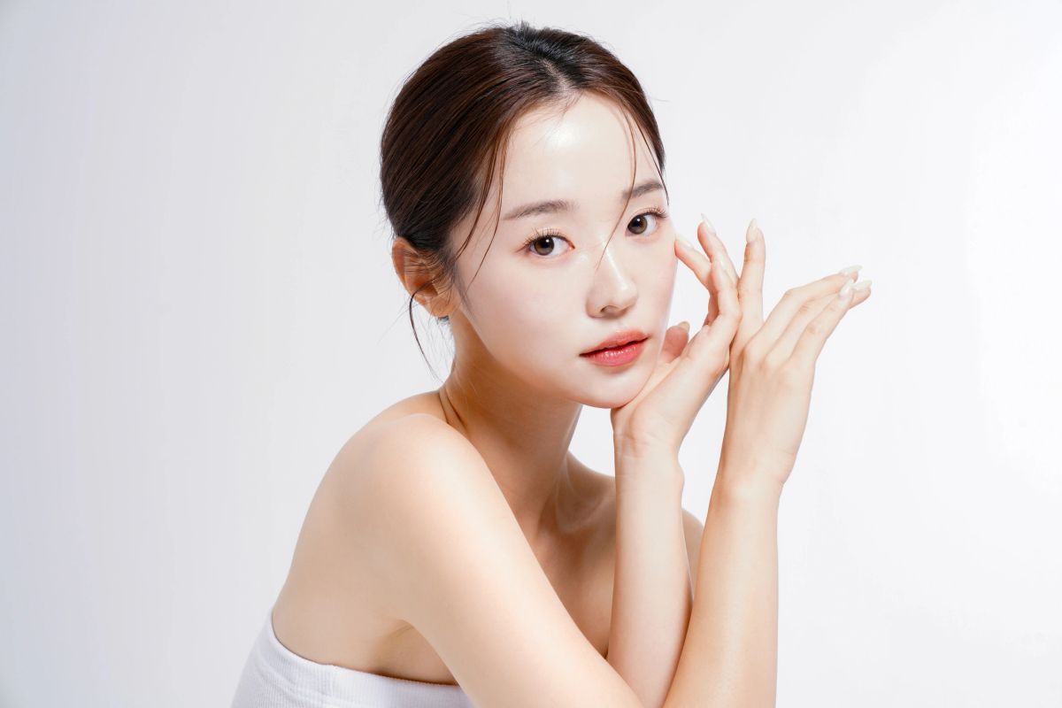 Woman with radiant skin after a cosmetic treatment